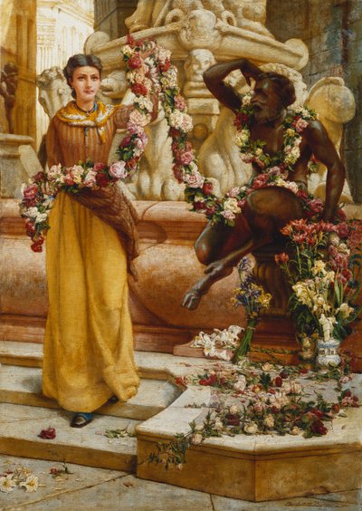 Girlanda Kwiatów, 1900 autorstwa Francis William Topham