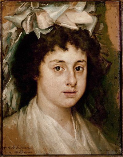 Portret Feliciany w wieku 13 lat (olej na płótnie, ok.1787) autorstwa Francisco Bayeu y Subias