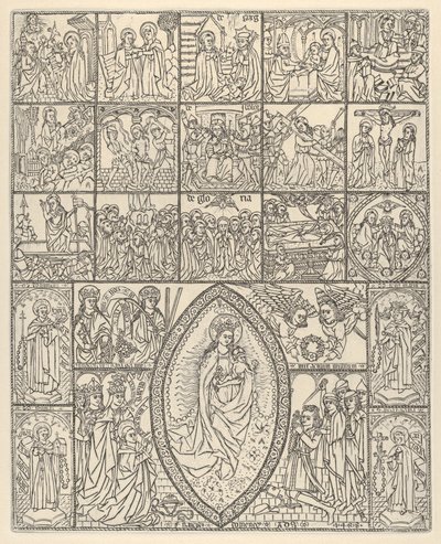 Piętnaście tajemnic i Matka Boska Różańcowa Współczesna Impresja, 1488. autorstwa Francisco Doménech