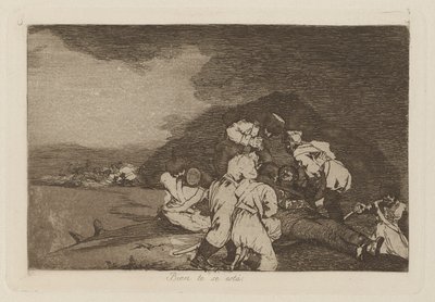 Czy wszystko w porządku? (Dobrze Ci służy), pl. 6 z serii Katastrofy wojny autorstwa Francisco de Goya