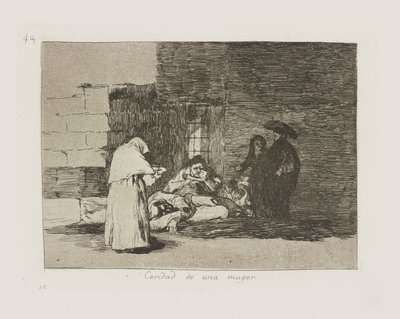 Dobroczynność kobiety. (Kobieta autorstwa Francisco de Goya