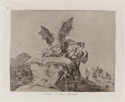 Przeciw wspólnemu dobru, tablica 71 z Klęsk wojennych autorstwa Francisco de Goya