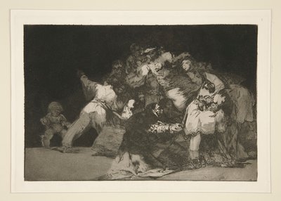 Generał zdyspergowany (General Folly), pl. 9 z serii Los proverbios autorstwa Francisco de Goya