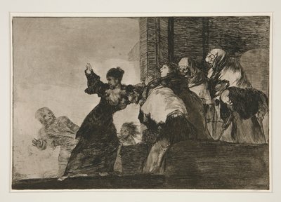 Disparate pobre (Poor Folly), pl. 11 z serii Los proverbios autorstwa Francisco de Goya