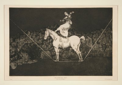 Disparate puntual (Punctual Folly), nienumerowana tabliczka z serii Los proverbios autorstwa Francisco de Goya