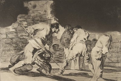 Nonsens Księga Przysłów, ca. 1816-23 opublikowany 1864. autorstwa Francisco de Goya