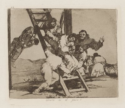 Trudny jest krok! (Przedmiot autorstwa Francisco de Goya