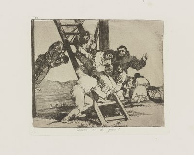 Trudny jest krok! (Przedmiot autorstwa Francisco de Goya