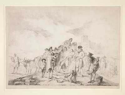 Niewidomy gitarzysta autorstwa Francisco de Goya