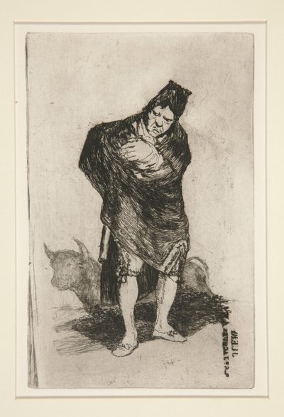 Zamaskowany mężczyzna autorstwa Francisco de Goya