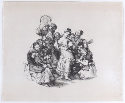 El vito Taniec andaluzyjski, ca. 1825-1826., ca. 1825-1826. autorstwa Francisco de Goya