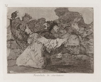 Szarlatanie show-biznes autorstwa Francisco de Goya