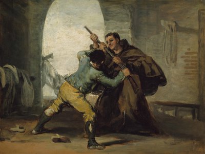 Brat Peter wyrywa broń z El Maragato, ok. 1930 r. 1806. autorstwa Francisco de Goya