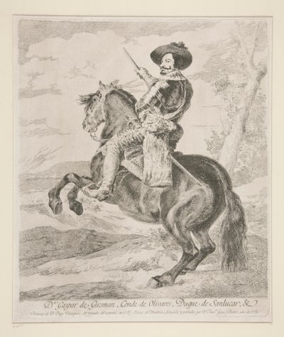 Gaspar de Guzman, hrabia książę Olivares autorstwa Francisco de Goya