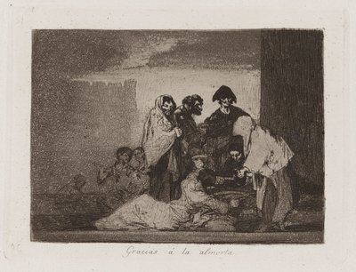 Dziękuję Ci ? la almorta (Dzięki prosa), płyta 51 z filmu Katastrofy wojny autorstwa Francisco de Goya