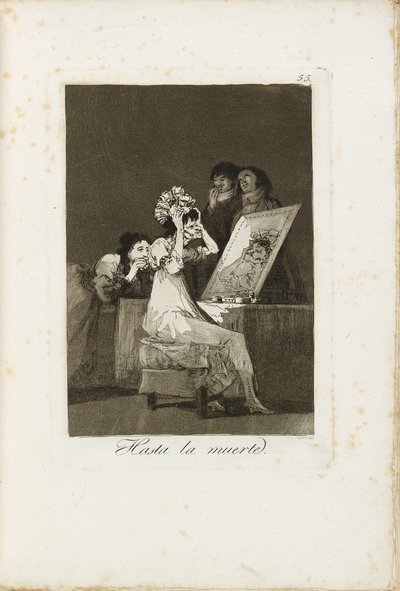 Aż do śmierci, 1799-1799 autorstwa Francisco de Goya