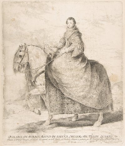 Isabel de Bourbon, królowa Hiszpanii i żona Filipa IV D. Isabel de Borbon, Reyna de Esp..., 1778. autorstwa Francisco de Goya