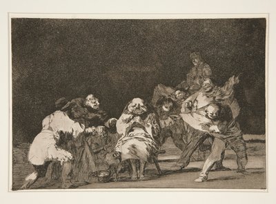 Lojalność, pl. 17 z serii Przysłów autorstwa Francisco de Goya