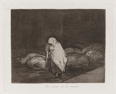 Łóżka Śmierci, płyta 62 z Klęsk wojennych autorstwa Francisco de Goya