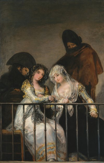 Maja na balkonie, ca. 1800-1810. autorstwa Francisco de Goya