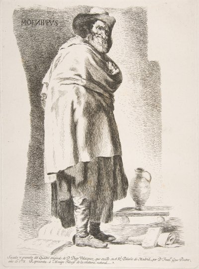 Filozof Moenippus Menipo, 1778. autorstwa Francisco de Goya