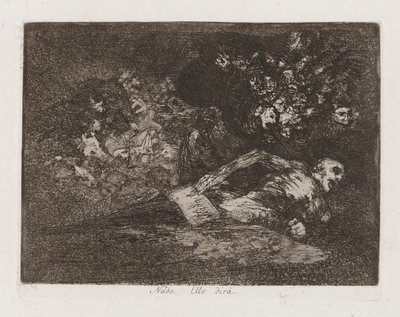 Każdy. [Ello dir?] (Nic. Wydarzenie powie), płyta 69 z filmu Katastrofy wojny autorstwa Francisco de Goya
