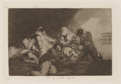 Nie możesz patrzeć (One Can autorstwa Francisco de Goya