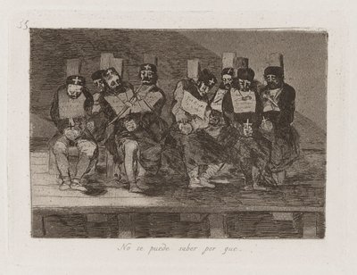 Nie mogę wiedzieć dlaczego [sic] (One Can autorstwa Francisco de Goya