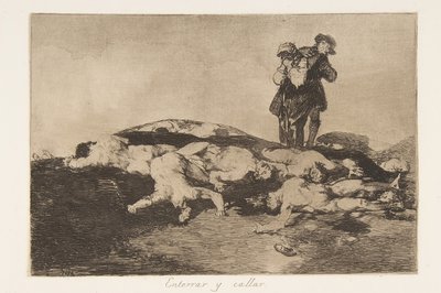 Tablica 18 z The Disasters of War The Disasters of War: Bury..., 1810-20, wyd. 1863. autorstwa Francisco de Goya