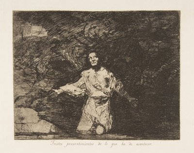Tablica 1 z Katastrofy wojenne Katastrofy wojenne: Smutne..., ca. 1815 opublikowany 1863. autorstwa Francisco de Goya