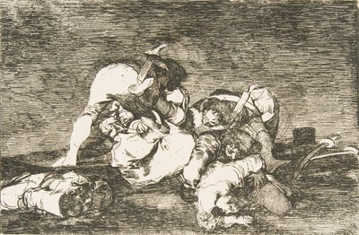 Płyta 10 z Katastrofy wojny Katastrofy wojny: Ani tego nie rób. Ani..., 1810. autorstwa Francisco de Goya