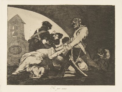 Płyta 11 z Katastrofy wojny Los Desastres de la Guerra: Tego też nie rób. Ni..., 1810. autorstwa Francisco de Goya