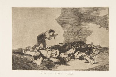 Tablica 12 z Katastrofy wojny Los Desastres de la Guerra: This ..., 1810 opublikowane 1863. autorstwa Francisco de Goya