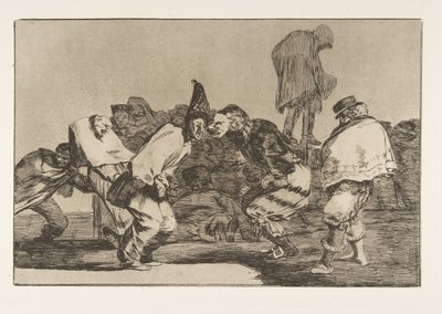 Tablica 14 z Disparates: Karnawałowe szaleństwo, ca. 1816-23 opublikowany 1864. autorstwa Francisco de Goya