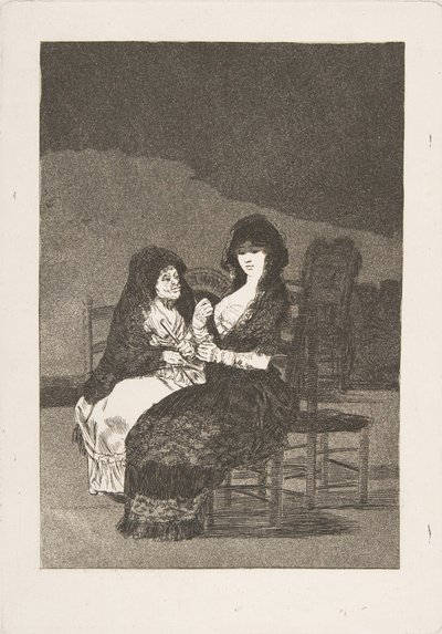 Tabliczka 15 z Los Caprichos: Ładna rada Piękna rada, 1799. autorstwa Francisco de Goya