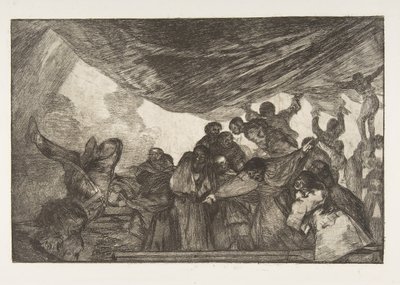 Tablica 15 z „Disparates”: Clear Folly, ca. 1816-23 opublikowany 1864. autorstwa Francisco de Goya