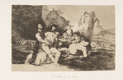 Płyta 20 z The Disasters of War Los Desastres de la Guerra: Get t..., 1810 opublikowane 1863. autorstwa Francisco de Goya