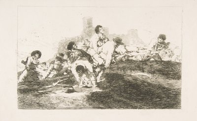 Tablica 24 z Katastrofy wojny Los Desastres de la Guerra: Nadal mogą być z u..., 1810. autorstwa Francisco de Goya
