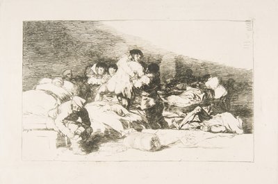Płyta 25 z Katastrofy wojny Katastrofy wojny: Te też. Również e..., 1810. autorstwa Francisco de Goya
