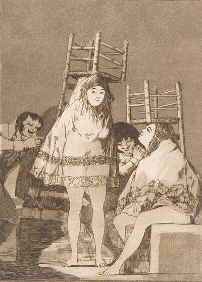Tablica 26 z Los Caprichos: Mają już miejsce Ya tienen asiento., 1799. autorstwa Francisco de Goya