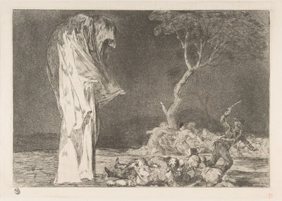 Płyta 2 z Disparates: Folly of Fear, ca. 1816-23 opublikowano ok. 1848. autorstwa Francisco de Goya