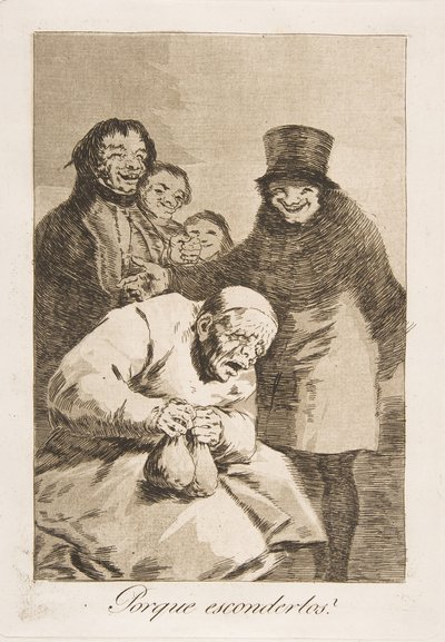 Tablica 30 z Los Caprichos: Po co je ukrywać Porque esconderlos, 1799. autorstwa Francisco de Goya