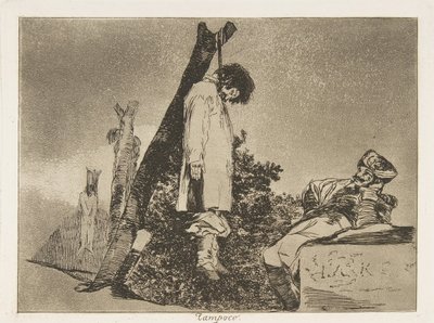 Tablica 36 z „Katastrofy wojny” Los Desastres de La Guerra: „Nie [..., 1810 wydany 1863. autorstwa Francisco de Goya