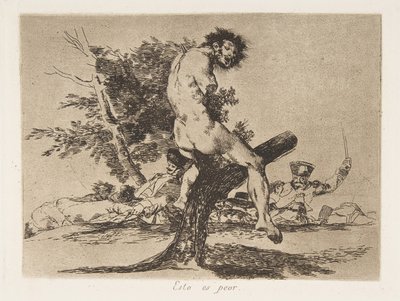 Tablica 37 z „Katastrofy wojny” Katastrofy wojny: „To…, 1810 opublikowane” autorstwa Francisco de Goya
