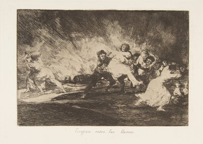 Tablica 41 z The Disasters of War Los Desastres de La Guerra: They ..., 1810 opublikowany 1863. autorstwa Francisco de Goya