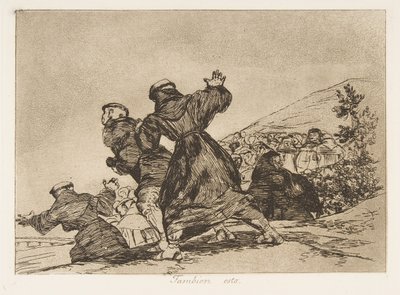 Tablica 43 z „Katastrofy wojny” Katastrofy wojny: „To…, 1810, wydanie 1863. autorstwa Francisco de Goya