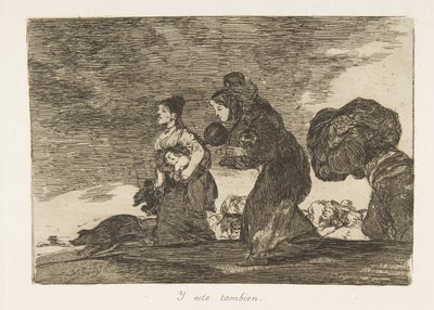 Tablica 45 z The Disasters of War Los Desastres de la Guerra: And t..., 1810, wydanie 1863. autorstwa Francisco de Goya