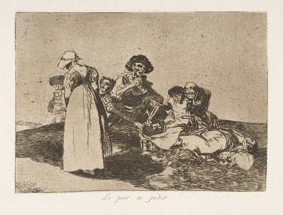 Tablica 55 z The Disasters of War Los Desastres de la Guerra: Th..., 1811-12 opublikowana w 1863 r. autorstwa Francisco de Goya