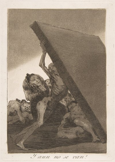 Płyta 59 z Los Caprichos: I nadal nie idą! Y aun no se van!, 1799. autorstwa Francisco de Goya