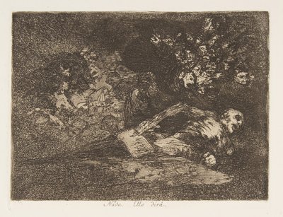 Tablica 69 z The Disasters of War Los Desastres de la Guerra: Not..., 1810-20, wyd. 1863. autorstwa Francisco de Goya